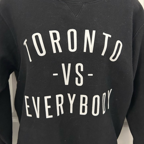 Peace Collective Toronto Vs. Everybody Black Sweatshirt, Sz S - Picture 2 of 6